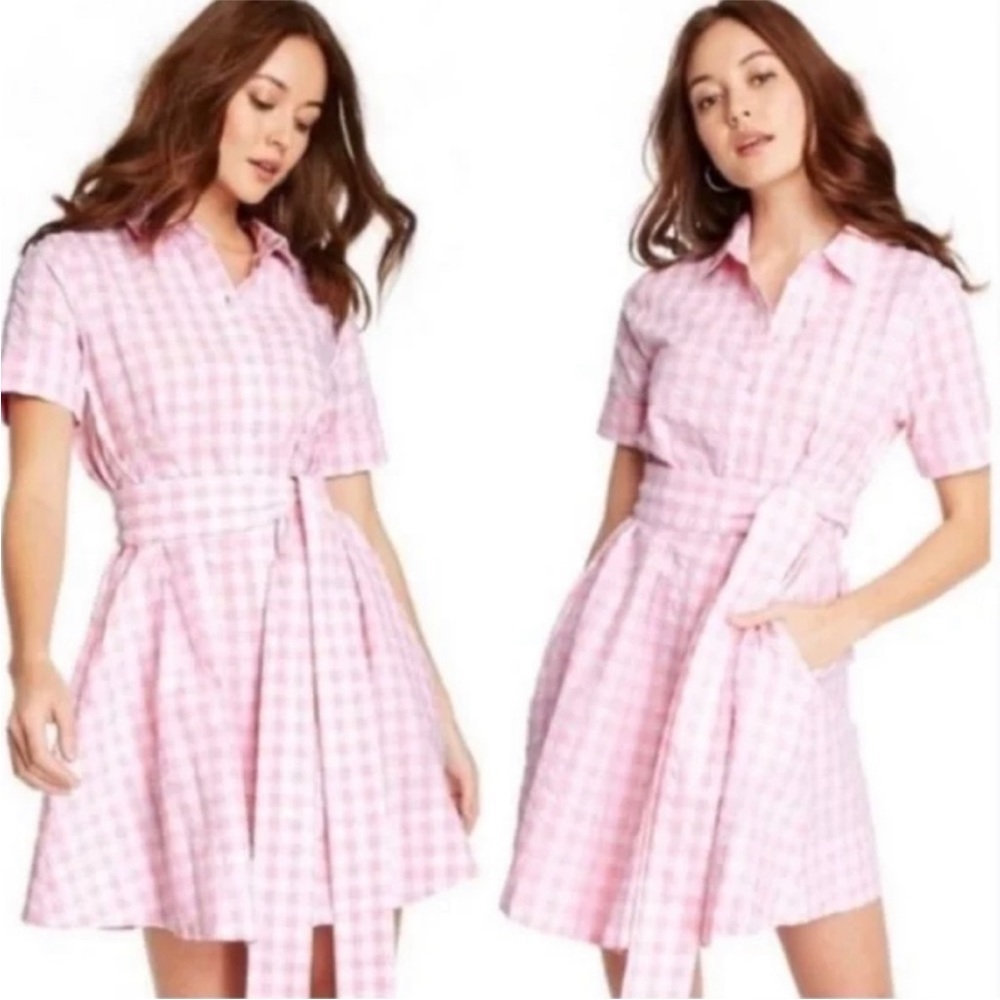 Lisa Marie Fernandez Pink Ginhgham Dress Sz-XXS